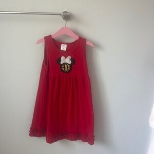 Disney Girls Embroidered Dress Size 8 - initials SML